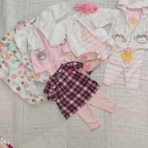 3M pink Bundle (5 outfits - 13 pieces)